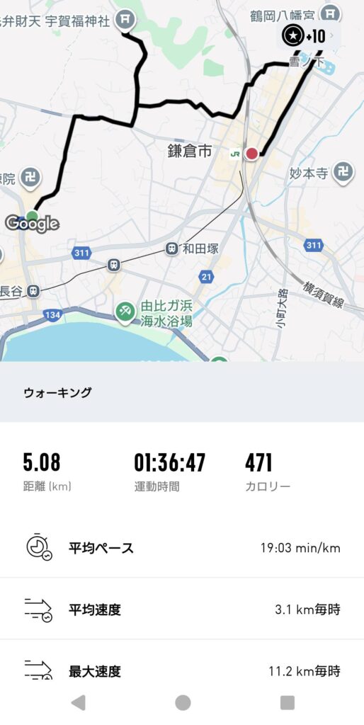 ウォーキングの記録